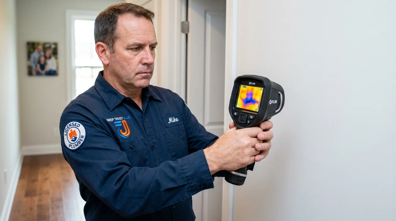 Thermal imaging leak detection by Johns Plumbing LLC in Maquoketa